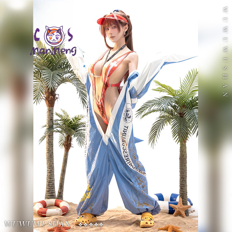 Anime Cosplay Jumpsuit - Kostum Cosplay Baju Renang Marciana NIKKE