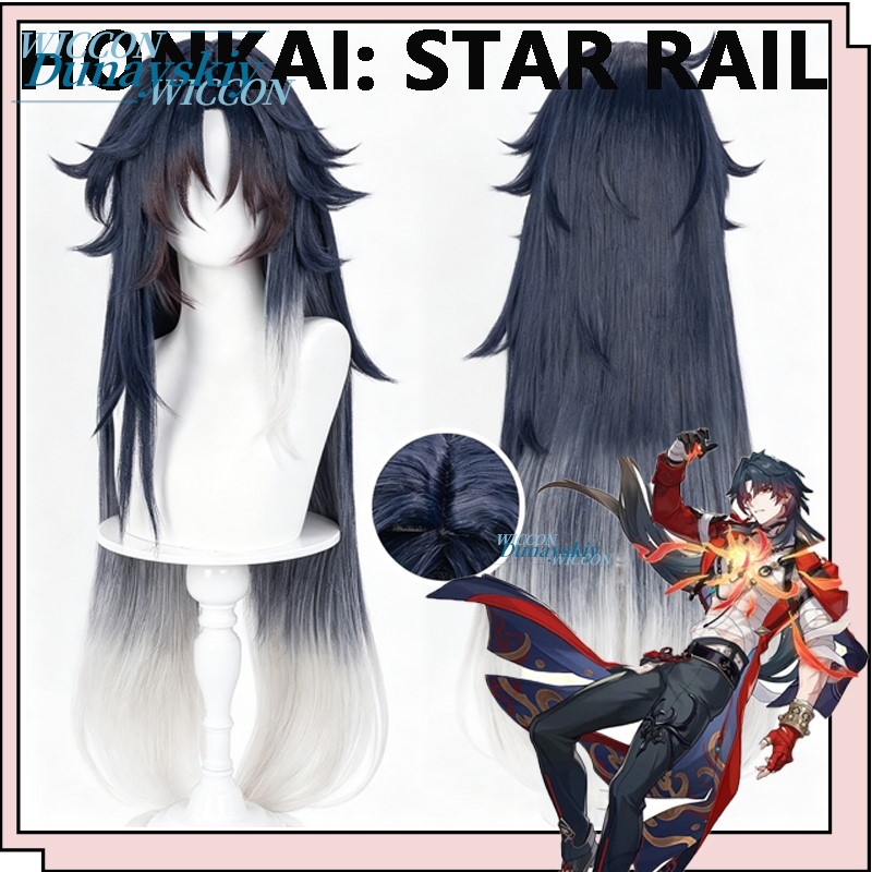 Anime Cosplay Blue Hair - Wig Cosplay Game Honkai Star Rail
