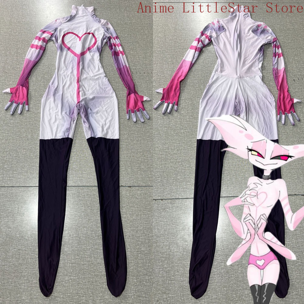 Anime Cosplay Jumpsuit - Kostum Cosplay Anime Angel Dust, Pakaian