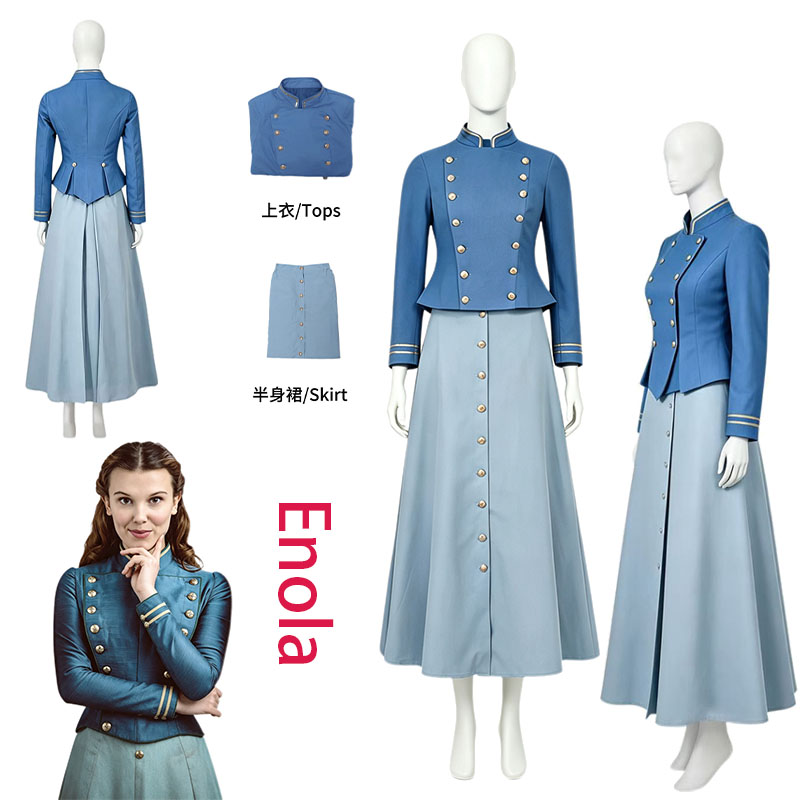 Anime Cosplay Ladies - Kostum Cosplay Film WHH Enola, Pakaian