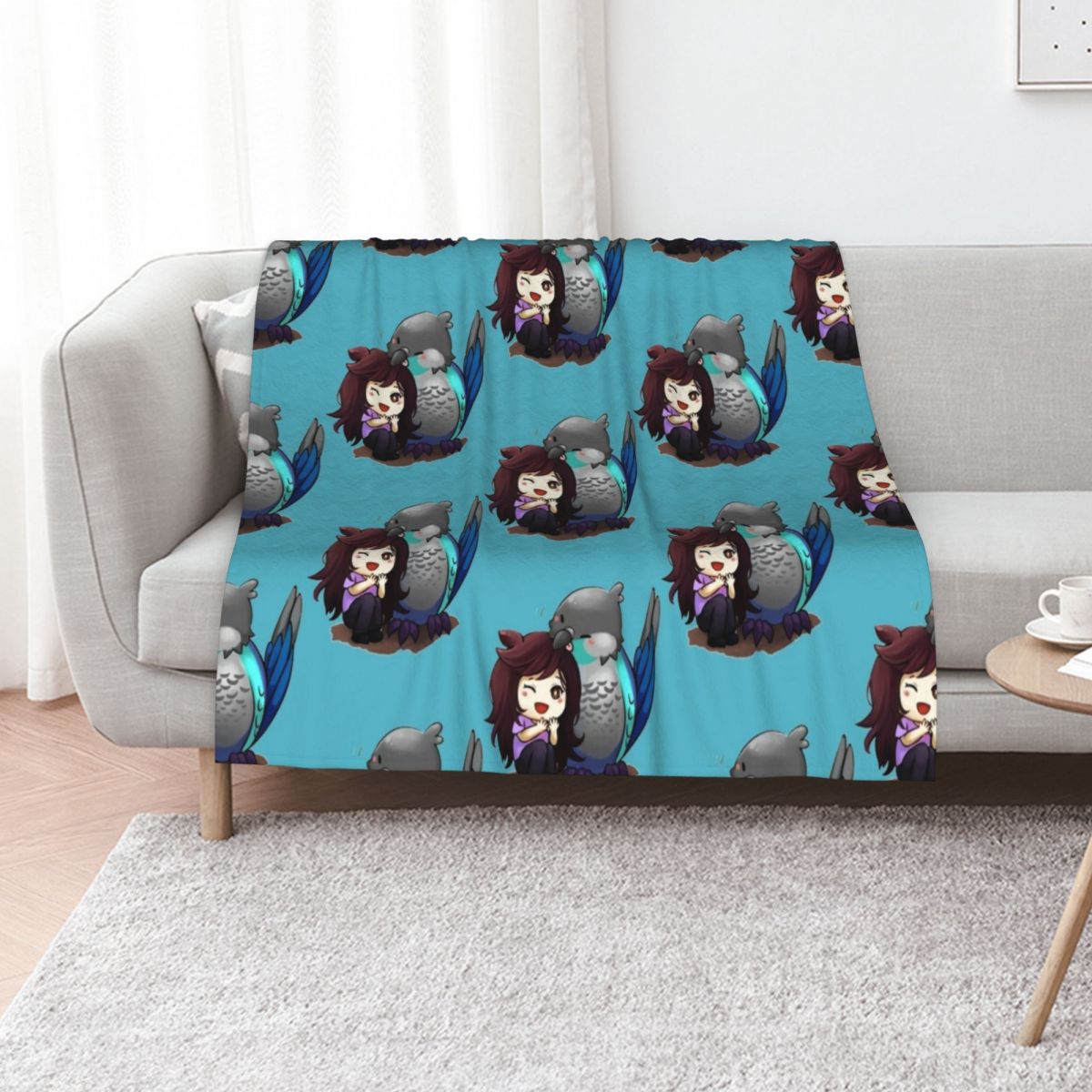 Anime Cosplay Idea - Selimut motif burung cinta, cocok untuk