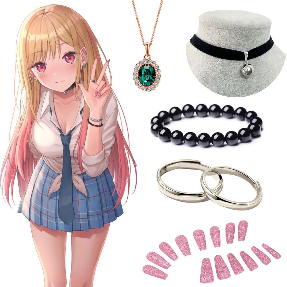 Kitagawa Anime Cosplay - Anting dan Kalung Kitagawa Marin, Aksesoris