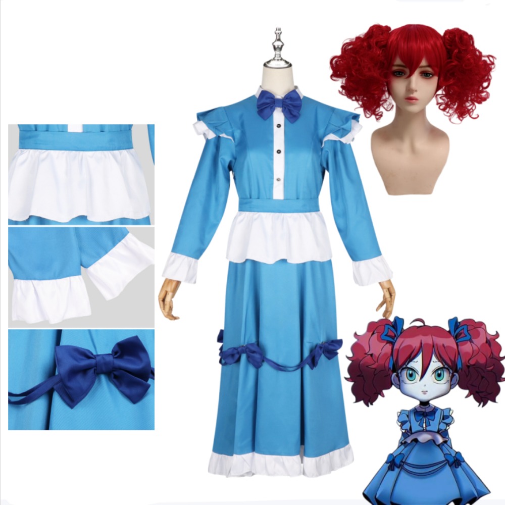 Kostum Cosplay Rambut Merah Po - Anime Cosplay Blue Hair ulasan dan harga