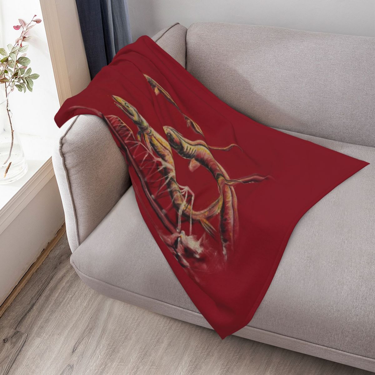 Selimut dengan motif hiu berum - Anime Cosplay Idea ulasan dan harga