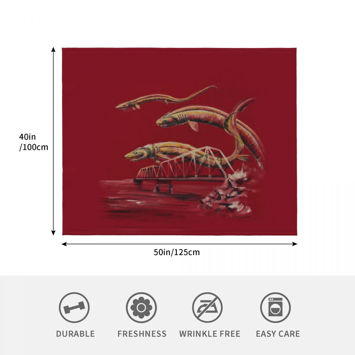 Selimut dengan motif hiu berum - Anime Cosplay Idea ulasan dan harga