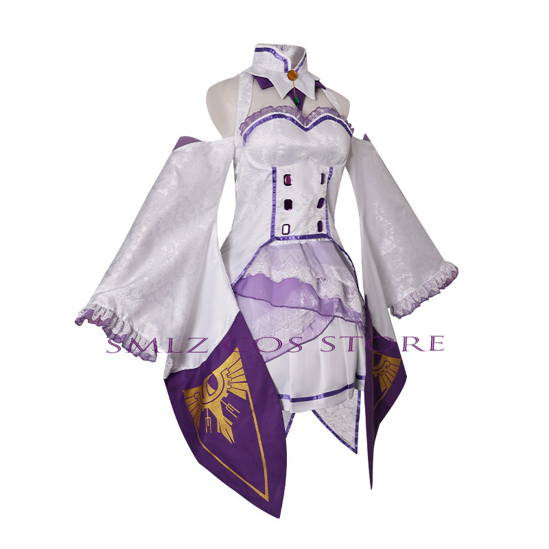 Kostum Cosplay Emilia Anime Re - Anime Cosplay Ladies ulasan dan harga