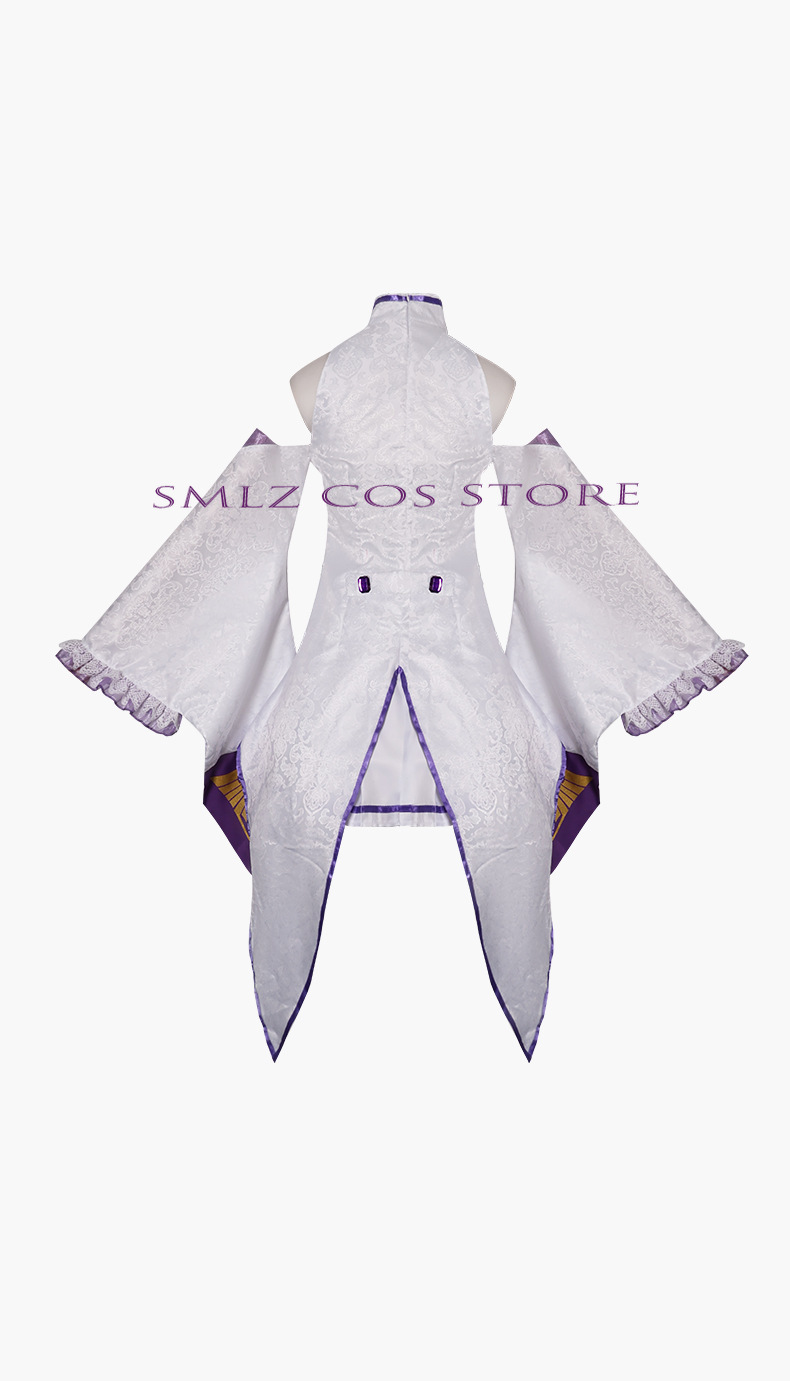 Kostum Cosplay Emilia Anime Re - Anime Cosplay Ladies ulasan dan harga