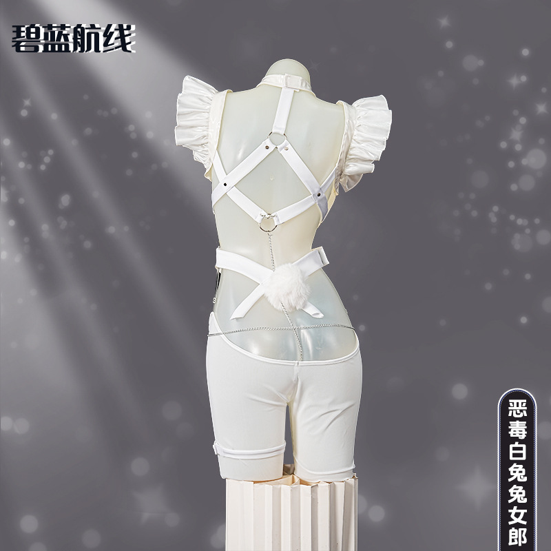 Kelinci Putih Jahat ‌   Kostum - Anime Cosplay Jumpsuit ulasan dan harga