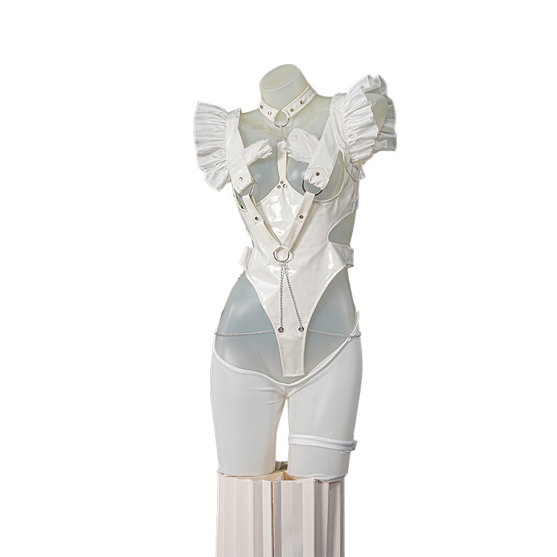 Kelinci Putih Jahat ‌   Kostum - Anime Cosplay Jumpsuit ulasan dan harga