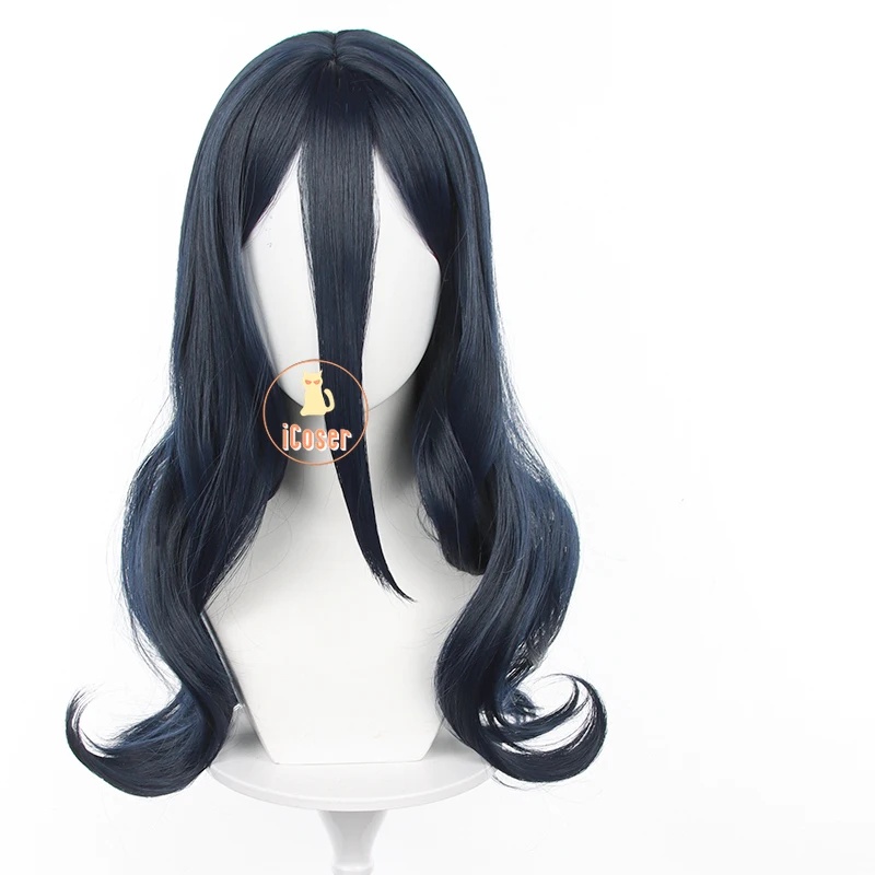 3,v;5'h\8/Wig Cosplay Kyotaro  - Anime Cosplay Blue Hair ulasan dan harga