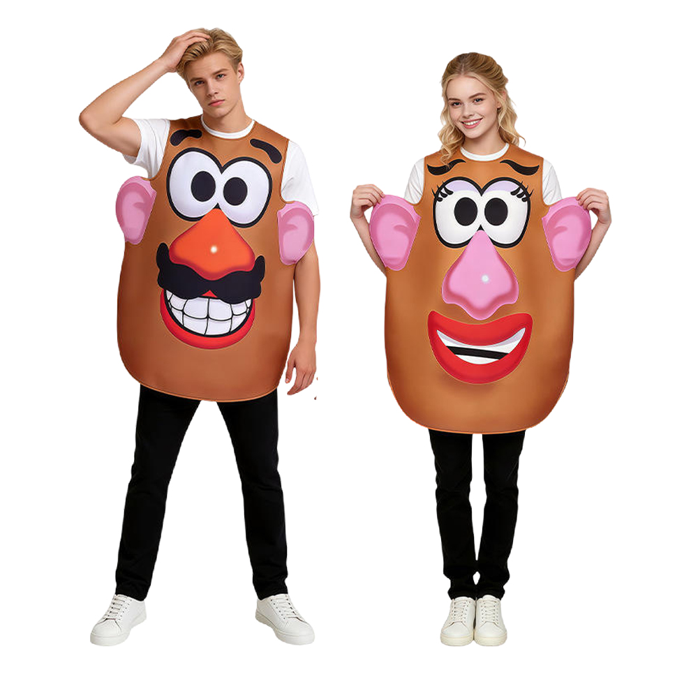 Kostum Kepala Kentang Tuan dan - Anime Cosplay Couple ulasan dan harga