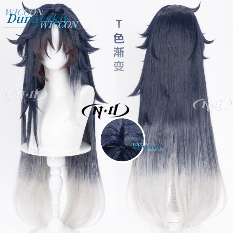 Wig Cosplay Game Honkai Star R - Anime Cosplay Blue Hair ulasan dan harga