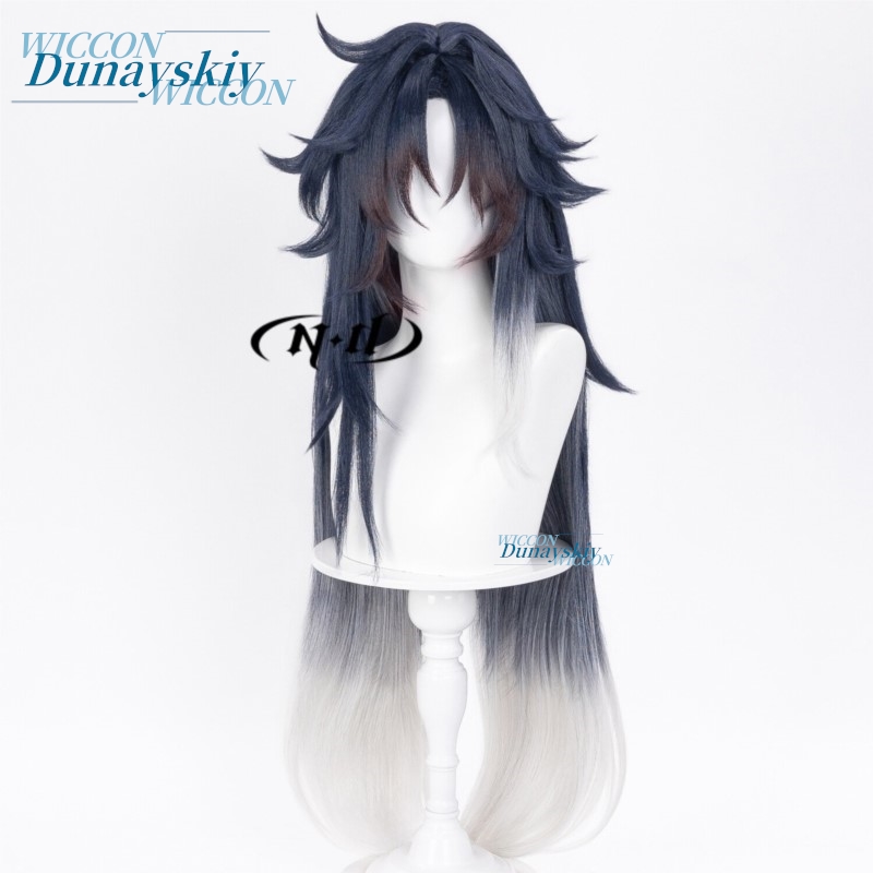 Wig Cosplay Game Honkai Star R - Anime Cosplay Blue Hair ulasan dan harga