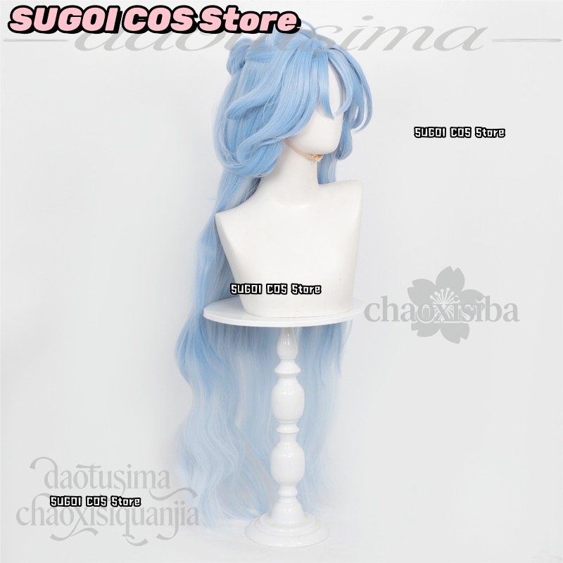 C921 Anime Game Wuthering Wave - Anime Cosplay Blue Hair ulasan dan harga