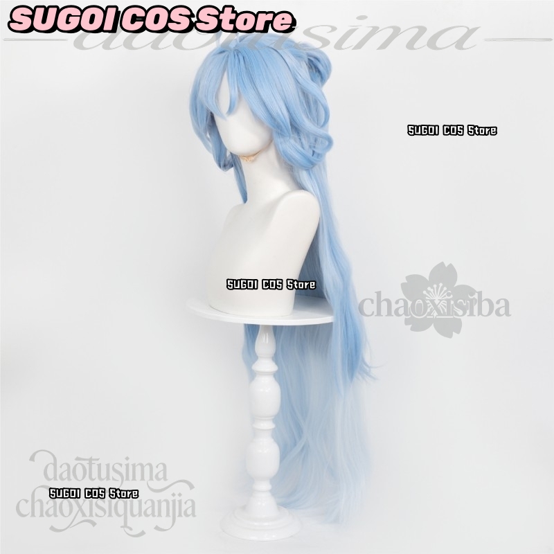 C921 Anime Game Wuthering Wave - Anime Cosplay Blue Hair ulasan dan harga