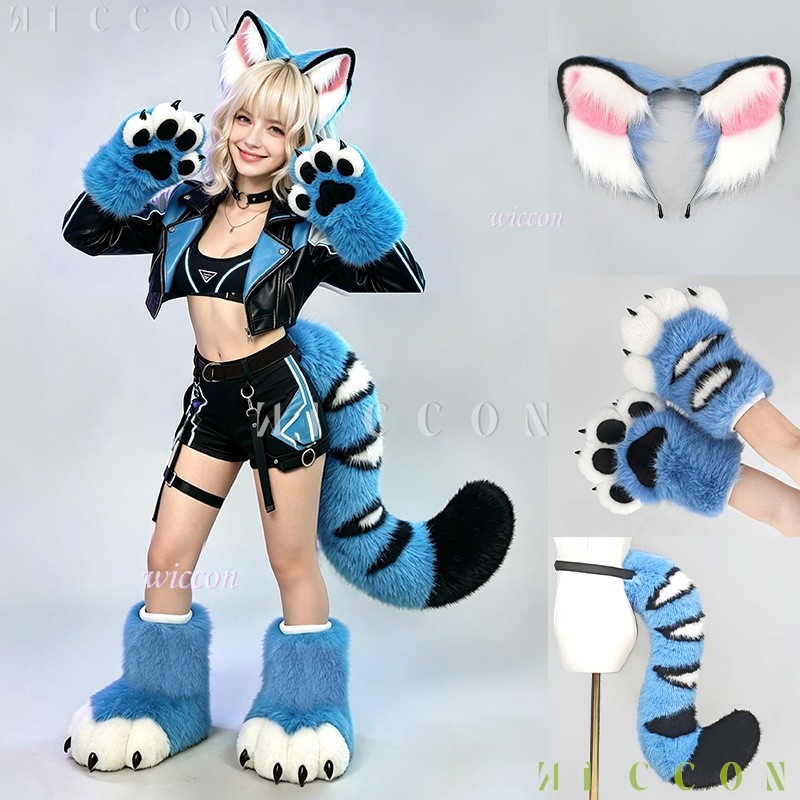 Set Telinga dan Ekor Fursuit H - Anime Cosplay Ladies ulasan dan harga
