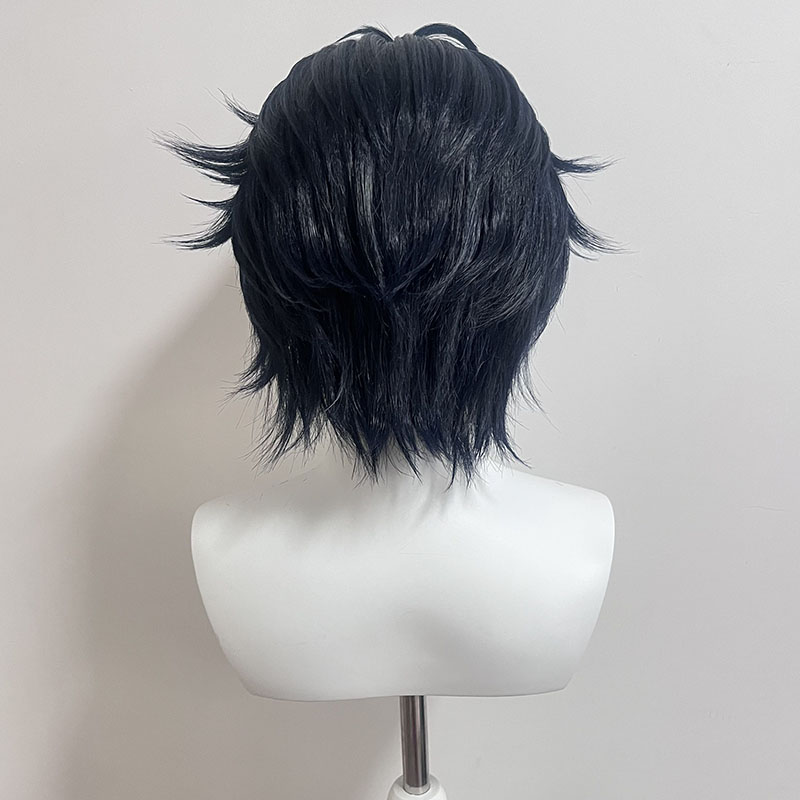 [Wig Bergaya] Wig Cosplay Asab - Anime Cosplay Blue Hair ulasan dan harga