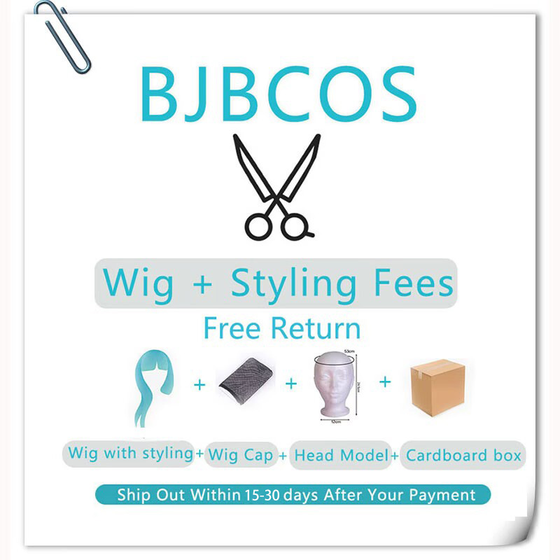 [Wig Bergaya] Wig Cosplay Rich - Anime Cosplay Blue Hair ulasan dan harga
