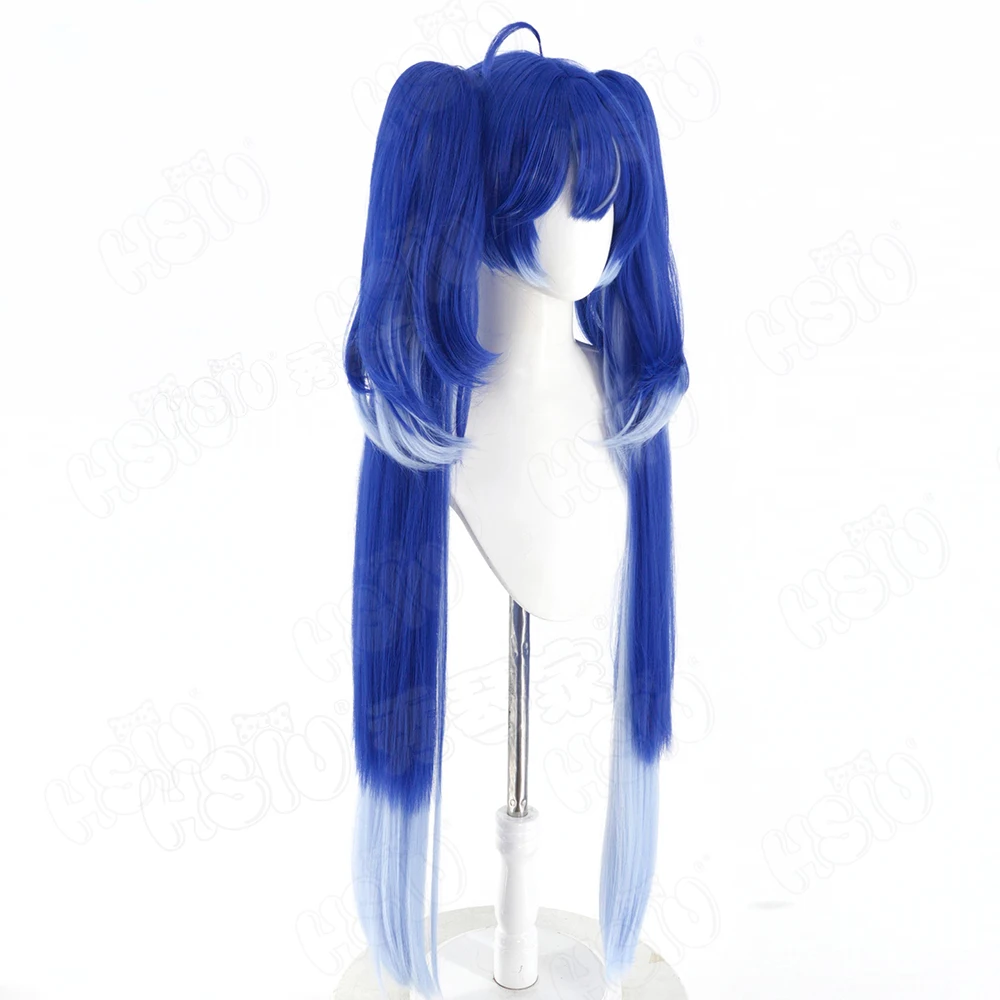 Wig Cosplay Iuno dari Game Wut - Anime Cosplay Blue Hair ulasan dan harga